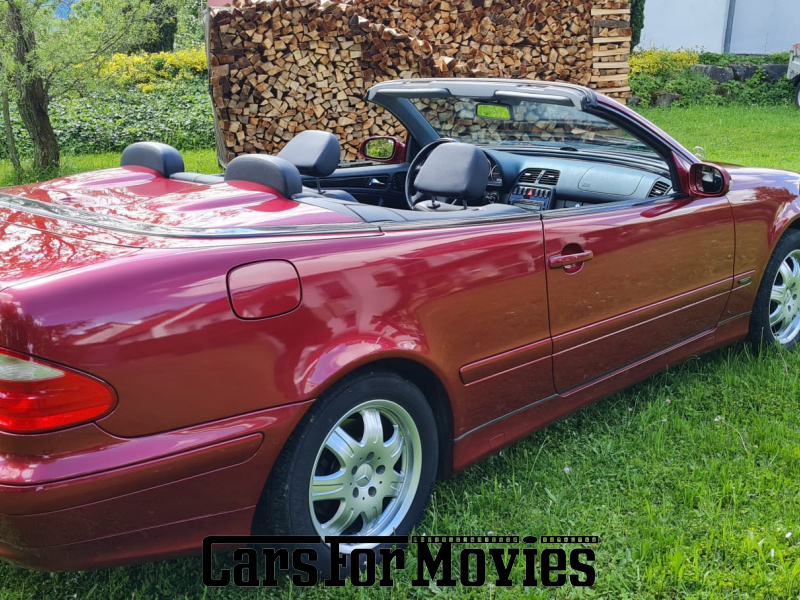 CarsForMovies | Mercedes Benz CLK 320  2001 Deutschland Rot Schwarz Zivilfahrzeug Cabrio Baden-Württemberg 6885 